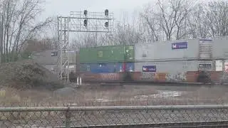(12-10-2025) Norfolk Southern southbound intermodal train in Marion Ohio.