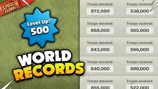 Top 4 Highest XP & Donation Players in Clash of Clans! (World Records)
