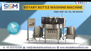 Glass Bottle Rinsing Washing Machine | Semi Automatic Rotary Bottle Washing Machine Manufacturer