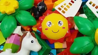 Satisfying building block marble run ☆ Create an interesting marble track building, using Lego Duplo