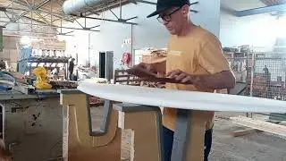 Shaping a Kite Surfboard in KaroroCAM - Part 17 - Sanding the Core