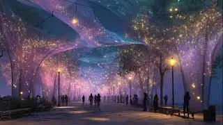 Walking in a Green Utopia: Solarpunk City Ambience