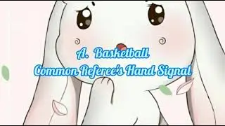 Basketball &Volleybal Common Referee Hand Signal/PE