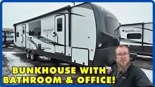 Bunkroom With It's Own Bathroom & Office! 2025 Forest River Flagstaff Super Lite 29DBH