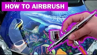 HOW TO AIRBRUSH DOLPHIN FOR BEGINNER