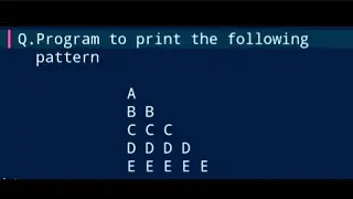 C++ Programming||Pattern Printing Problem (11)