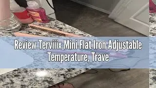 Review Terviiix Mini Flat Iron Adjustable Temperature, Travel-Size Mini Hair Straightener, Small Fla