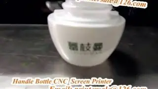 Glass Jar auto screen decorating machine 3D