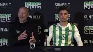 Marshall Men's Soccer Postgame - Chris Grassie/Lineker Rodrigues dos Santos vs. JMU SBC Semifinals