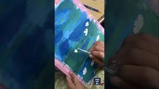 How to paint water lilies? #art #water #lily #painting #paintingtutorial