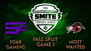 SMITE Console League NA Fall Split Week 3 - Most Wanted vs. Soar Gaming (Game 1)