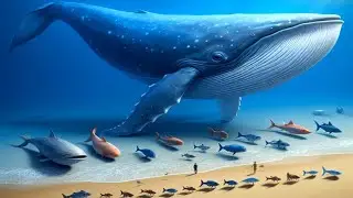 Monster Fish Size Comparison 3D || 3D Animation || Animals Size Comparison