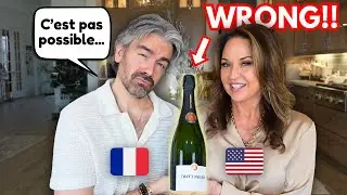 Американцы неправильно произносят слово &laquo;шампанское&raquo;! | Реакция французского мужа
