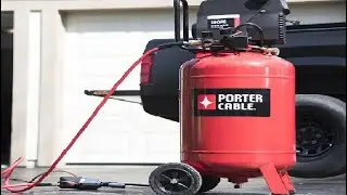 Porter Cable PXCMF220VW 1 5 HP 20 Gallon Oil Free Vertical Dolly Air Compressor  Review