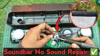 Soundbar No Sound Repair / Bluetooth Speaker Repair #repair #youtube
