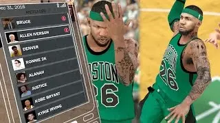 NBA 2k17 MyCAREER - Allen Iverson Text! Team Owner Jet Ride + Alternate Jersey Selector! Ep. 51
