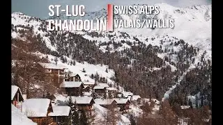 St-Luc/Chandolin ski station in the Swiss Alps, Valais