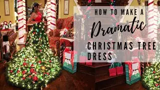 How to make a Dramatic Christmas Tree Dress you can Wear!