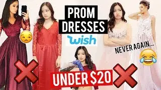 Try on: PROM DRESSES ON WISH! I made a huge mistake ...