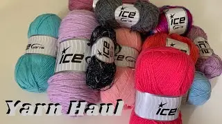 Yarn Unboxing/Ice Yarn Haul/Yarn Walk
