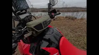 Багажное оборудование Tusk Highland на мотоцикле Honda CRF300 Rally