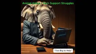 Animal Office Antics &ndash; Tech Support Struggles -  &ldquo;Too Big to Help&rdquo;