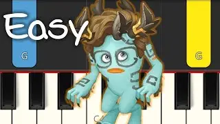 Mysterious Werdo (CG5 Werdo) - My Singing Monsters - EASY PIANO TUTORIAL