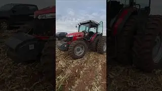 Trator MF 6714 Duplado - Descompactador Piccin 5 Hastes