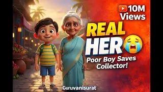 Real Hero Kid 😭 | Poor Boy Saves Collector | Kids Moral Story 3D Animation | Republic Day Special