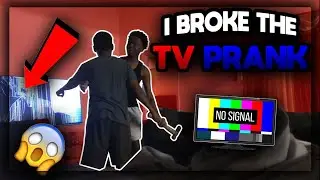 BROKEN TV SCREEN PRANK ON MY HAITIAN DAD 😳😱|| *MUST WATCH*