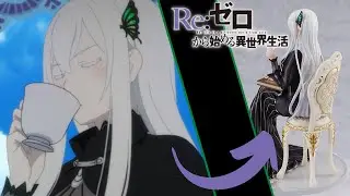 Распаковка фигурки Re:Zero Echidna - Tea Party Ver. 1/7 Scale | и коллекция аниме-фигурок