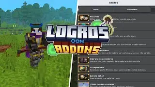 Como OBTENER LOGROS con ADDONS en MINECRAFT PE! 1.21.81+ | Logros en MINECRAFT BEDROCK 1.21 con MODS