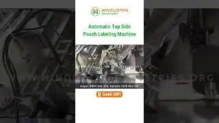 Automatic Top Side Pouch Labeling Machine