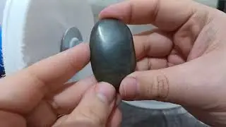 EP. 5 | Pulido roca natural en ASMR | Roca de chert grisácea