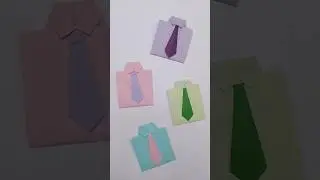 DIY Paper Shirt and Tie Ideas 👔 #shorts #craft #viral #shortsviral #shortvideo #handmade #foryou