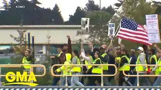 More than 30,000 Boeing workers go on strike