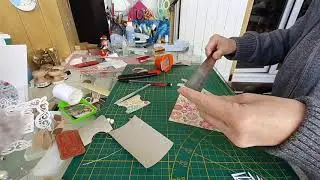 tuto pour faire des bobines pour ranger vos rubans, avec rouleau de papier toilette....