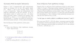 Game Theory 39: Vaccination With Incomplete Information