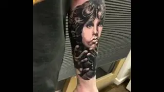 How to #tattoo #realistic #portrait of #Jimmorrison