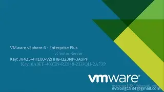 Key VMware vSphere 6.5 , ESXI 6.5