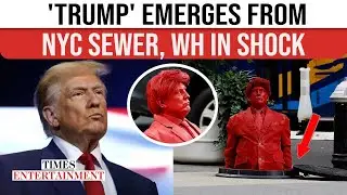 'Grime Covered' Trump Goes VIRAL; White House REACTS, Slams Artist For SHOCK Life-Size Red Sculpture