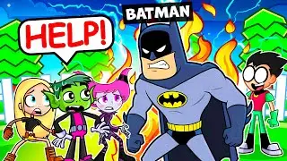 BATMAN Visits The TEEN TITANS... (Roblox)