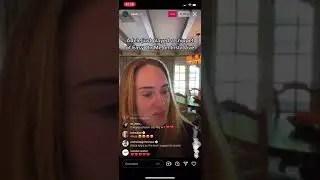 Adele playing a snippet of Easy on me on her Instagram live
