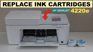 HP DeskJet 4220e Ink cartridge Replacement !