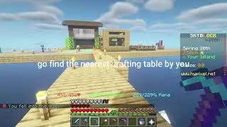 How to make the deep caverns portal in sky block tutorial
