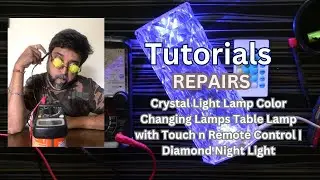 Crystal Light Lamp Color Changing Lamps Table Lamp with Touch n Remote Control | Diamond Night Light