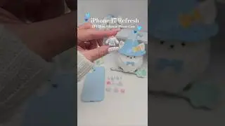 DIY phone case iphone 17 🩵💙 #shorts #iphone17 phone refresh blue silicone case #youtubeshorts