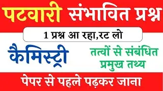 MP Patwari Science Questions || MP Patwari 2023