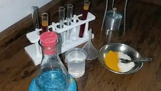 😱Turmeric powder and Detergent powder reaction with Water.😱 @crazyscienc #science #scienceexperiment
