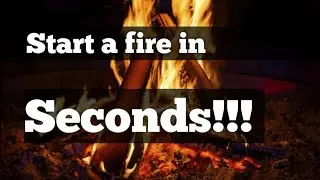 Start a fire in seconds!! 🔥🔥 -using thistle seeds as tinder